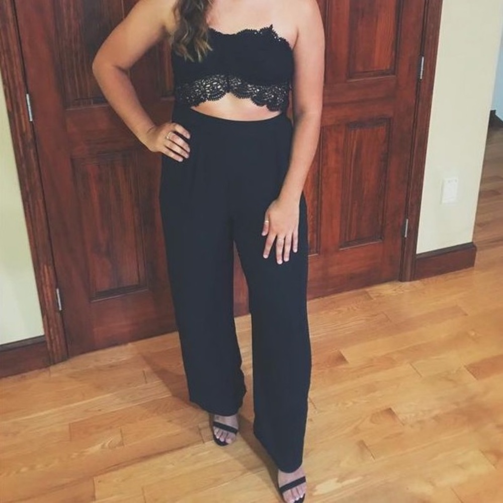 Iris black jumpsuit size medium